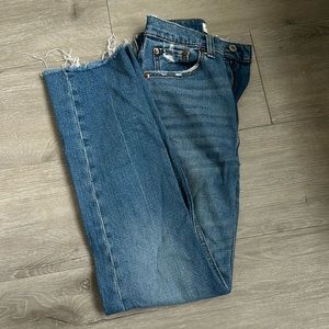 Abercrombie Curve Love Ankle Straight Ultra High Rise Jeans
